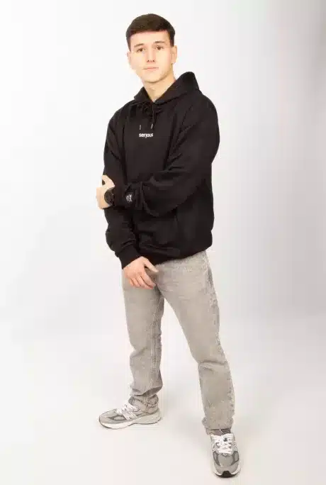 Premium Spin Hoody - black - Image 3