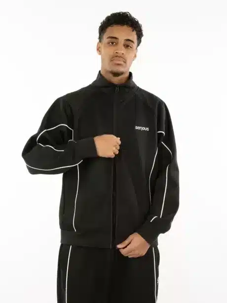 Prime Line Track Jacket | Black - Image 3