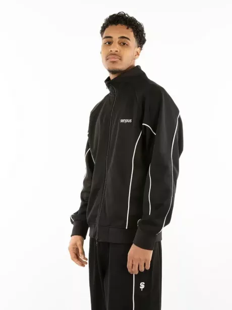 Prime Line Track Jacket | Black - Image 2