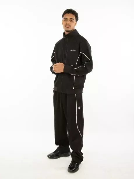 Prime Line Track Jacket | Black - Image 5